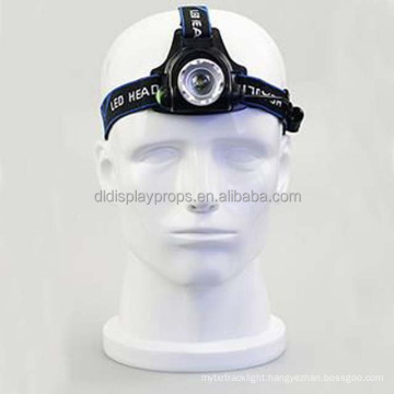 Fiberglass head mannequin for eye protection instrument, men VR/mask Exhibition head model for safty hat